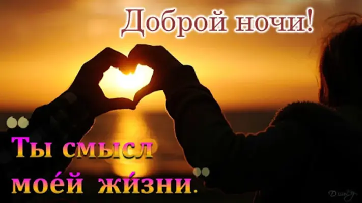 Russian Good Morning to Night love android App screenshot 2